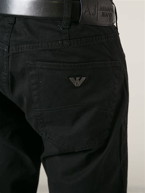 armani mens black jeans|armani jeans 40 waist.